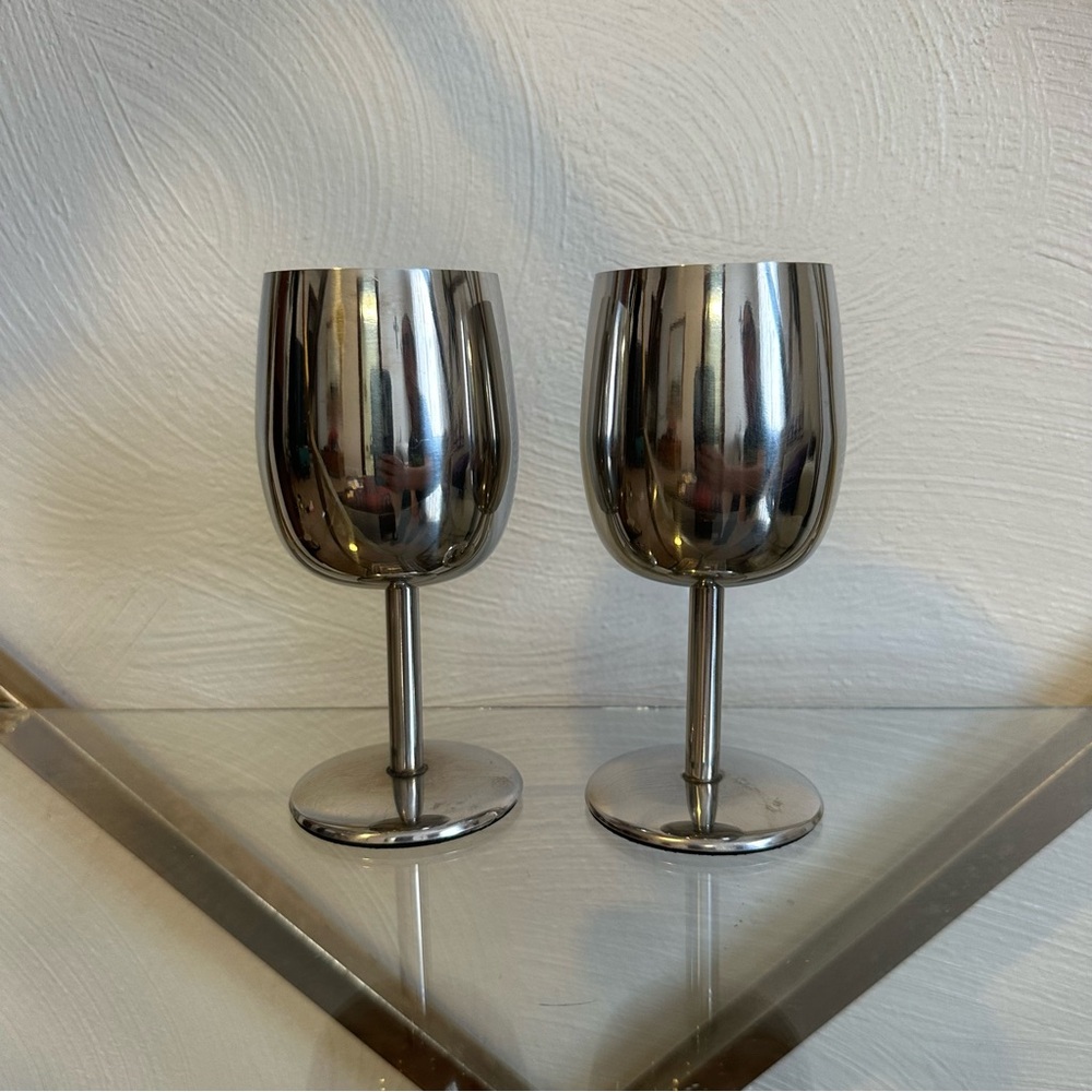Stainless Steel Wine Goblets